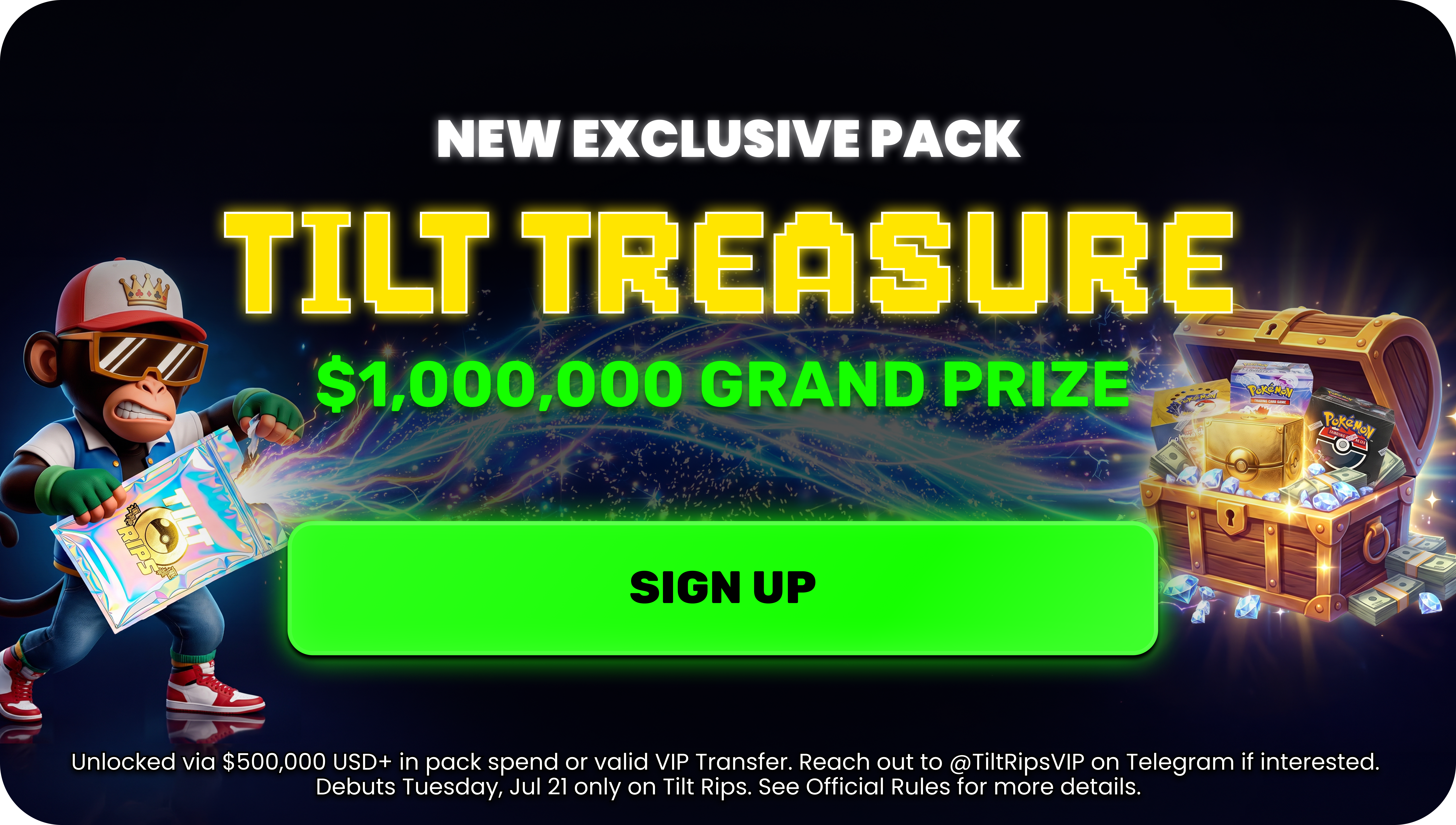 Tilt Treasure Promo
